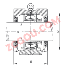 FAGֱʽ SNV215-L + 22320-E1-K + H2320X308 + FSV620X308,  DIN 736/DIN737 ׼Ҫߴ磬ʷ֣׶׺ͽ׵ĵĹУëձܷ⣬֬