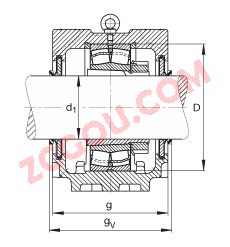 FAGֱʽ SNV230-L + 22226-E1-K + H3126X408 + DHV526,  DIN 736/DIN737 ׼Ҫߴ磬ʷ֣׶׺ͽ׵ĵĹУV Ȧܷ⣬֬