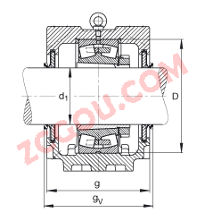 FAGֱʽ SNV340-L + 22332-K-MB + H2332X507 + DHV532X507,  DIN 736/DIN737 ׼Ҫߴ磬ʷ֣׶׺ͽ׵ĵĹУV Ȧܷ⣬֬