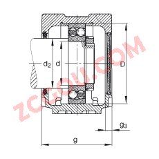 FAGֱʽ SNV160-L + 1315-M + DH315,  DIN 738/DIN739 ׼Ҫߴ磬ʷ֣Բ׺ͽ׵ԵУ˫ܷ⣬֬