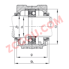 FAGֱʽ SNV080-L + 2208-TVH + TSV208,  DIN 738/DIN739 ׼Ҫߴ磬ʷ֣Բ׺ͽ׵ԵУԹܷ⣬֬