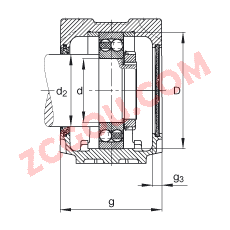 FAGֱʽ SNV052-L + 2304-TVH + FSV304,  DIN 738/DIN739 ׼Ҫߴ磬ʷ֣Բ׺ͽ׵ԵУëձܷ⣬֬