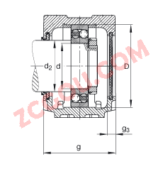 FAGֱʽ SNV072-L + 1306-TVH + DHV306,  DIN 738/DIN739 ׼Ҫߴ磬ʷ֣Բ׺ͽ׵ԵУVȦܷ⣬֬