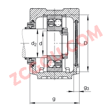 FAGֱʽ SNV200-L + 1319-M + TCV319,  DIN 738/DIN739 ׼Ҫߴ磬ʷ֣Բ׺ͽ׵ԵУTaconite ܷ⣬֬