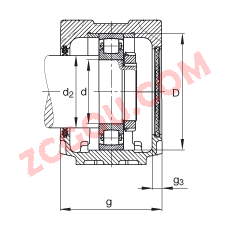 FAGֱʽ SNV080-L + 20208-TVP + DH208,  DIN 738/DIN739 ׼Ҫߴ磬ʷ֣Բ׺ͽ׵ĹιУ˫ܷ⣬֬