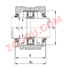 FAGֱʽ SNV150-L + 20314-MB + DHV214,  DIN 738/DIN739 ׼Ҫߴ磬ʷ֣Բ׺ͽ׵ĹιУV Ȧܷ⣬֬