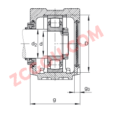 FAGֱʽ SNV130-L + 20312-TVP + TCV312,  DIN 738/DIN739 ׼Ҫߴ磬ʷ֣Բ׺ͽ׵ĹιУTaconite ܷ⣬֬