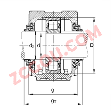 FAGֱʽ SNV200-L + 20319-MB + TCV319,  DIN 738/DIN739 ׼Ҫߴ磬ʷ֣Բ׺ͽ׵ĹιУTaconite ܷ⣬֬