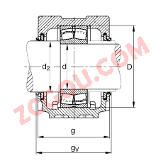 FAGֱʽ SNV090-L + 22308-E1 + DHV308,  DIN 738/DIN739 ׼Ҫߴ磬ʷ֣Բ׺ͽ׵ĵĹУV Ȧܷ⣬֬