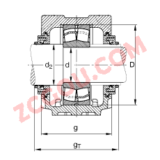 FAGֱʽ SNV200-L + 21319-E1-TVPB + TCV319,  DIN 738/DIN739 ׼Ҫߴ磬ʷ֣Բ׺ͽ׵ĵĹУTaconite ܷ⣬֬