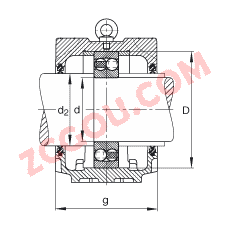 FAGֱ��ʽ����� SNV215-L + 1320-M + DH320, ���� DIN 738/DIN739 ��׼����Ҫ�ߴ磬�ʷ֣���Բ���׺ͽ����׵��Ե�������У�˫���ܷ⣬֬������