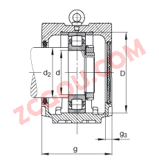 FAGֱ��ʽ����� SNV240-L + 20322-MB + DH222, ���� DIN 738/DIN739 ��׼����Ҫ�ߴ磬�ʷ֣���Բ���׺ͽ����׵Ĺ��ι�����У�˫���ܷ⣬֬������