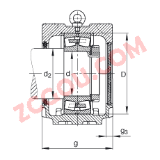FAGֱ��ʽ����� SNV340-L + 22332-MB + DH332, ���� DIN 738/DIN739 ��׼����Ҫ�ߴ磬�ʷ֣���Բ���׺ͽ����׵ĵ��Ĺ�����У�˫���ܷ⣬֬������